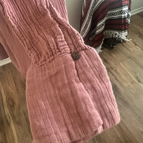 Free People Dusty Rose The Voyager Shirtdress - Picture 5 of 7